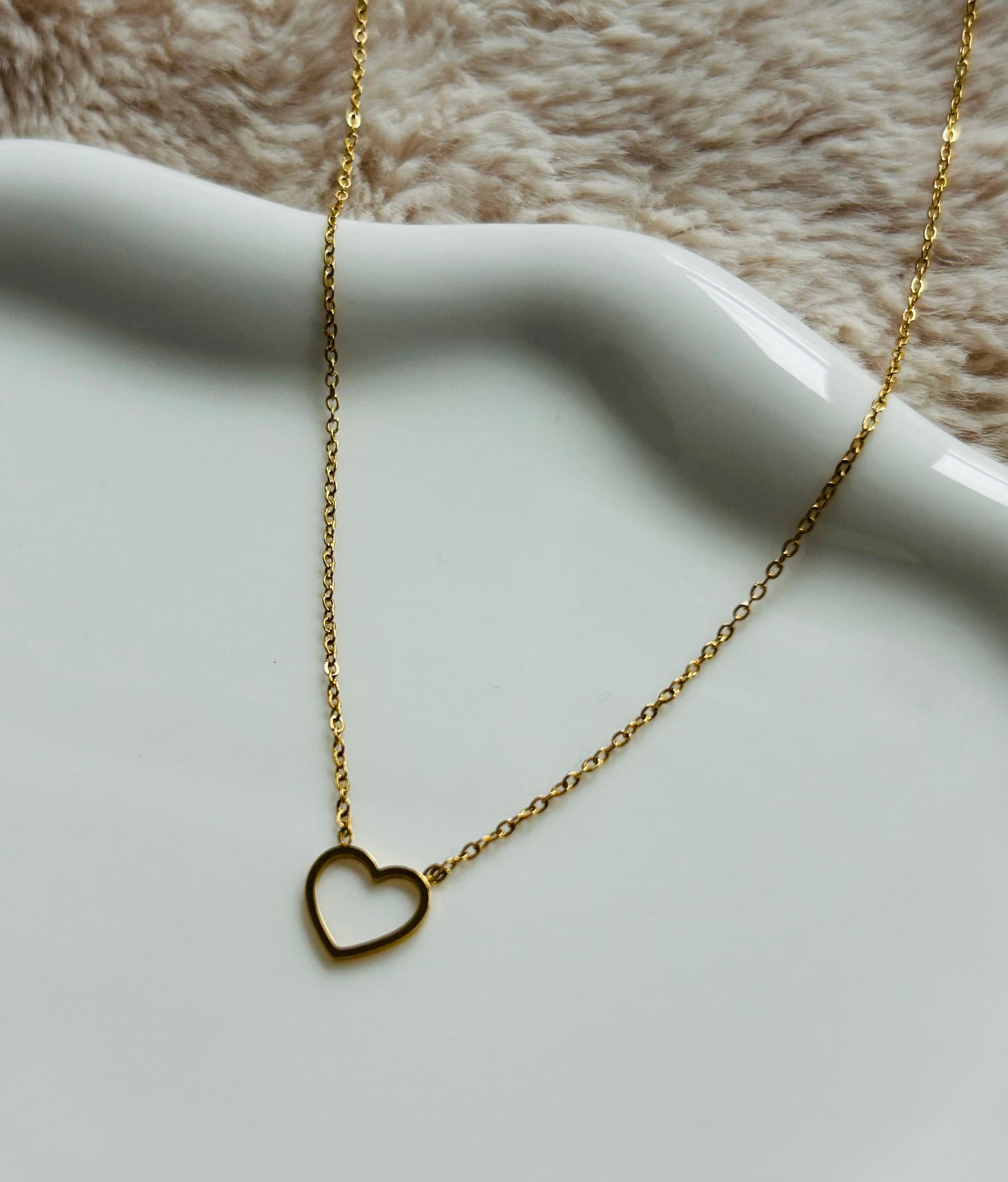 Pure Heart Halskette / 18K vergoldet